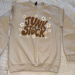 Tan Junkstock Crewneck Sweatshirt small